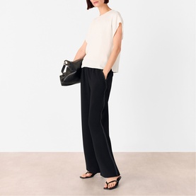 Split Hem Keyhole Top