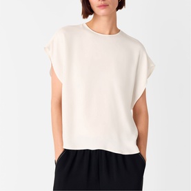 Split Hem Keyhole Top