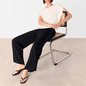 Split Hem Keyhole Top