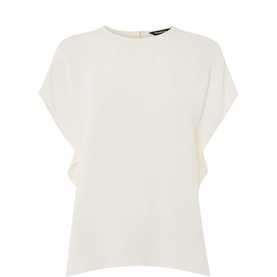 Split Hem Keyhole Top