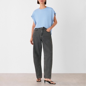 Split Hem Keyhole Top