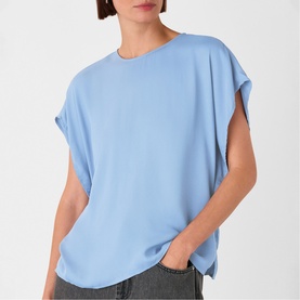 Split Hem Keyhole Top
