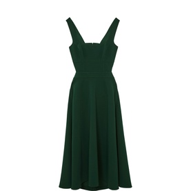 Dina Cut-Out Twill Dress