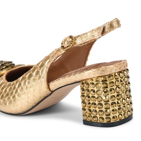 Chelsea Slingback Block Heels