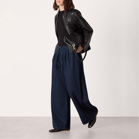 Pleated Wide Leg Trousers