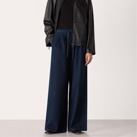 Pleated Wide Leg Trousers