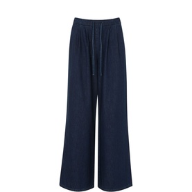 Pleated Wide Leg Trousers
