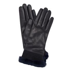 Leather Faux Fur Gloves