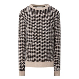 Two-Tone Textured Knit Sweater