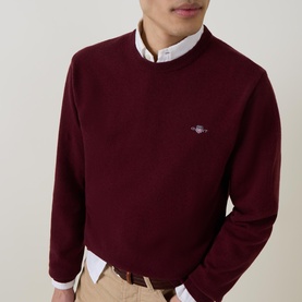 Shield Logo Fine Knit Sweater