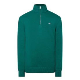 Shield Logo Half-Zip Sweater