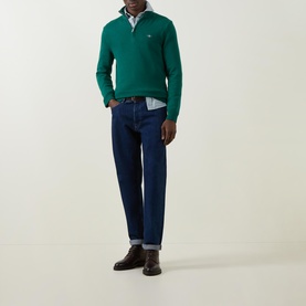 Shield Logo Half-Zip Sweater