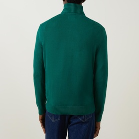 Shield Logo Half-Zip Sweater