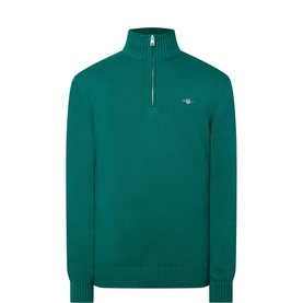 Shield Logo Half-Zip Sweater