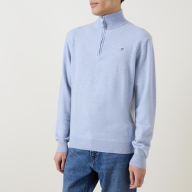 Shield Logo Half-Zip Sweater