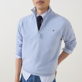 Shield Logo Half-Zip Sweater