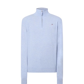 Shield Logo Half-Zip Sweater