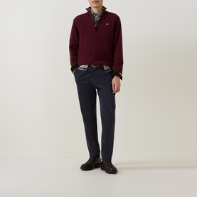Shield Logo Half-Zip Sweater