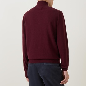 Shield Logo Half-Zip Sweater