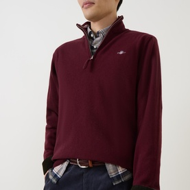 Shield Logo Half-Zip Sweater
