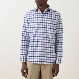 Shield Logo Check Oxford Shirt