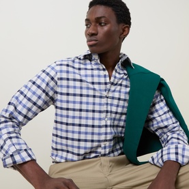 Shield Logo Check Oxford Shirt