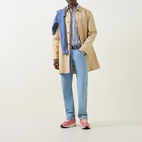 Shield Logo Striped Poplin Shirt