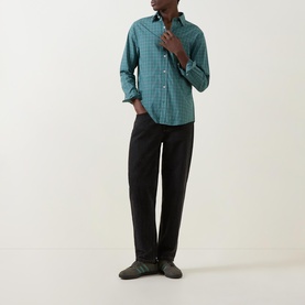 Shield Logo Check Poplin Shirt