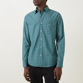 Shield Logo Check Poplin Shirt