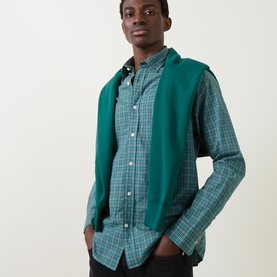 Shield Logo Check Poplin Shirt