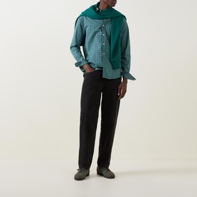 Shield Logo Check Poplin Shirt