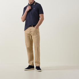 Shield Logo Tipped Polo Shirt