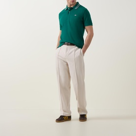 Shield Logo Tipped Polo Shirt