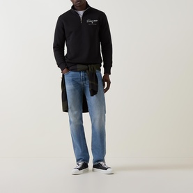 Graphic Logo Half Zip Sweatshirt