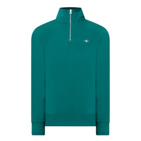 Shield Logo Half Zip Sweatshirt