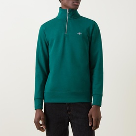Shield Logo Half Zip Sweatshirt