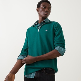 Shield Logo Half Zip Sweatshirt