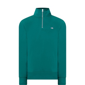 Shield Logo Half Zip Sweatshirt