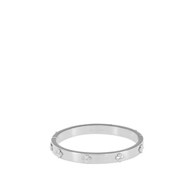 Spade Flower Hinged Bangle