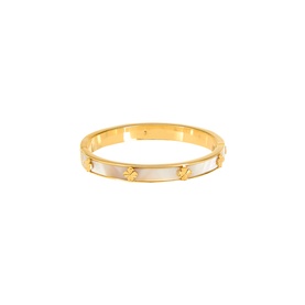 Flower Bangle Bracelet