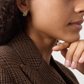 Interlock Stud Earrings