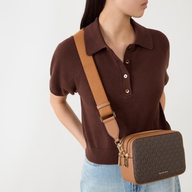 Bryant Medium Signature Logo Camera Crossbody Bag