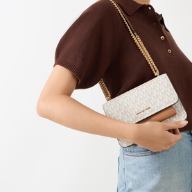 Claire Small Signature Logo Crossbody Bag