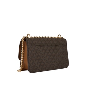Claire Large Signature Logo Shoulder Bag