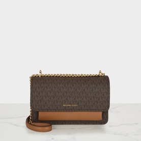 Claire Large Signature Logo Shoulder Bag