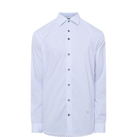 Geometric Single-Cuff Shirt