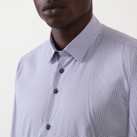 Geometric Dot Single-Cuff Shirt