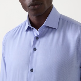 Gingham Single-Cuff Shirt