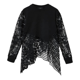 Malorie Lace Trim Sweatshirt