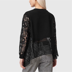 Malorie Lace Trim Sweatshirt
